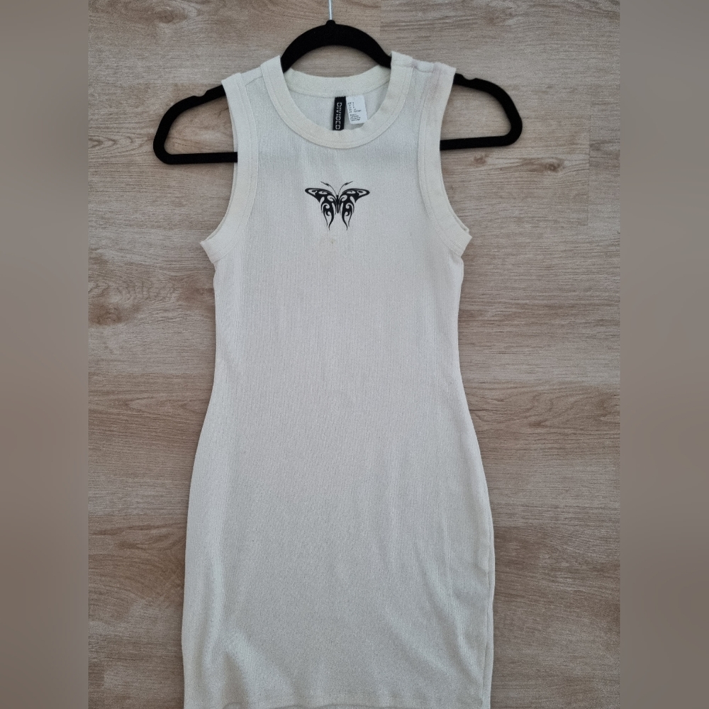 White mini dress